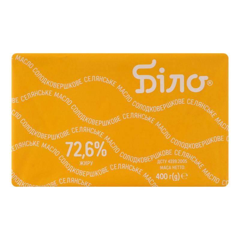 Масло селянське Біло еколін 72,6% 400г